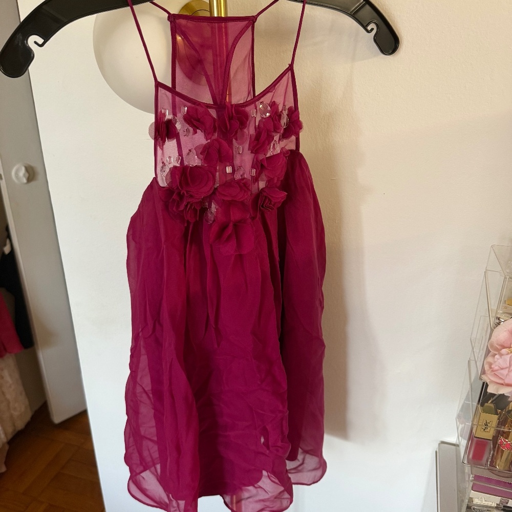 Rebecca Taylor flower silk blouse